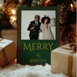 Tarjeta Festiva Holiday Luxe Elegant Modern Holiday Photo Card