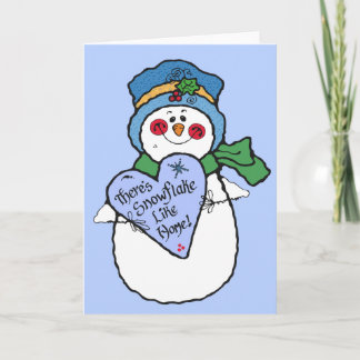 Tarjeta Festiva Holiday Snowman