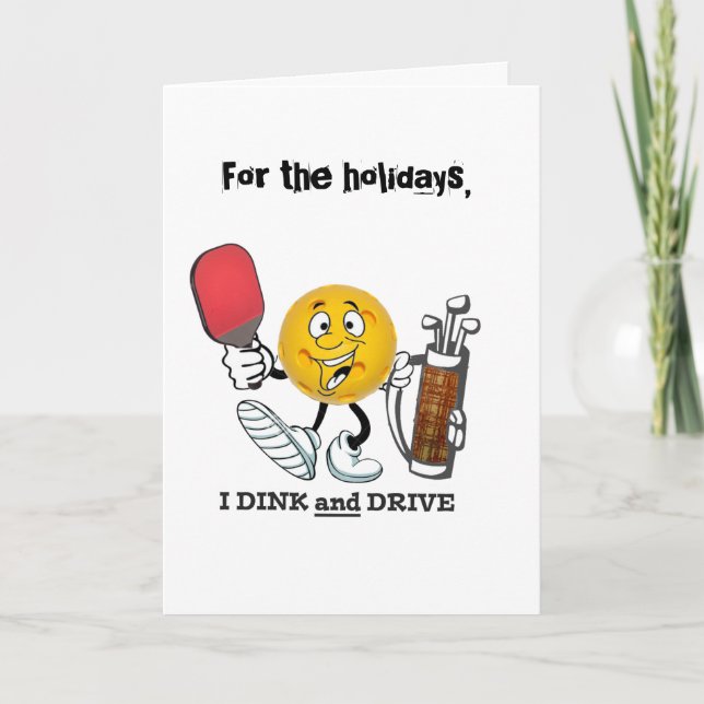 Tarjeta Festiva HOlidays...dink & drive (Anverso)