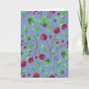 Tarjeta Festiva Holly Berry 2026