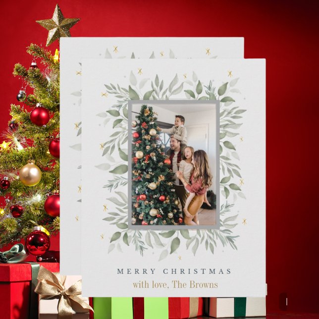 Tarjeta Festiva Holly Days | Ferry Christmas 2 Photo Holiday card (Subido por el creador)