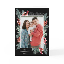 Holly y Evergreen Merry Christmas 2 Photo