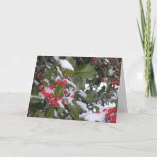 Tarjeta Festiva "Hollyberry"