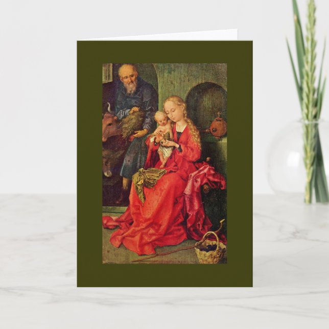 Tarjeta Festiva Holy Family (Anverso)
