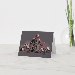Tarjeta Festiva Hombre de Jengibre de Terror