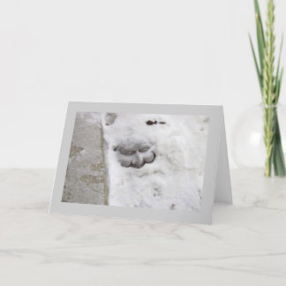 Tarjeta Festiva Hombre de nieve