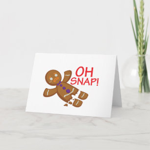 Tarjeta Festiva Hombre de pan de jengibre