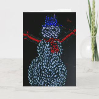 Tarjeta Festiva Hombre moderno de nieve