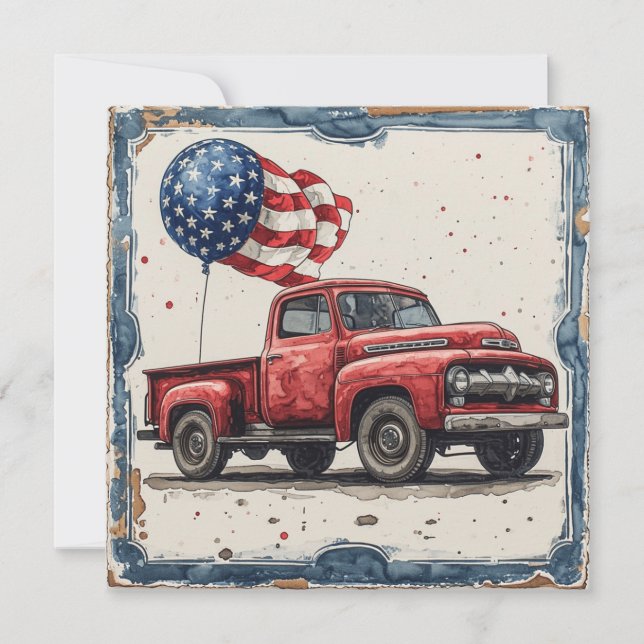 Tarjeta Festiva Homenaje histórico: Gloria vintage (Anverso)