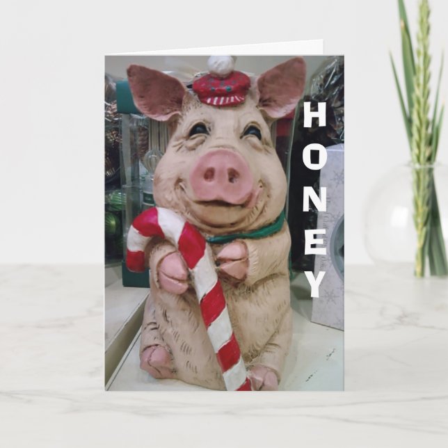 TARJETA FESTIVA HON=NAVIDADES PIGGY-NO NAVIDADES JUSTOS DE MERCADO (Anverso)