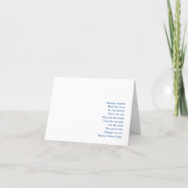 Tarjeta Festiva Honey Do List Funny Minimalista Father's Day