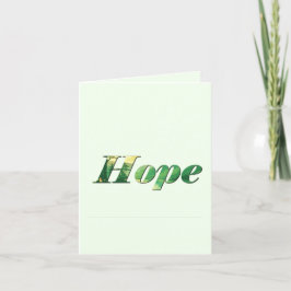 Tarjeta Festiva Hope.