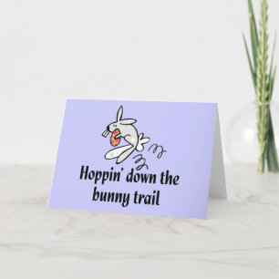 Tarjeta Festiva Hoppin Down The Bunny Trail