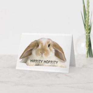 TARJETA FESTIVA HOPPITY HOPPITY "PASCUA" ESTÁ EN SU CAMINO