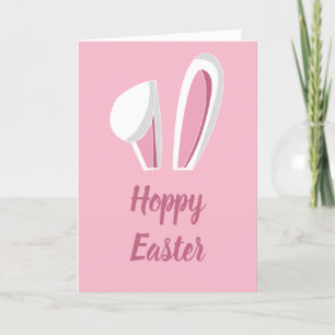 Tarjeta Festiva Hoppy Ears Bunny de Pascua