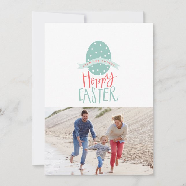 TARJETA FESTIVA HOPPY EASTER (Anverso)