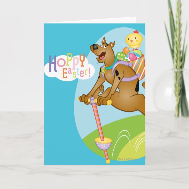 Tarjeta Festiva Hoppy Easter (Anverso)