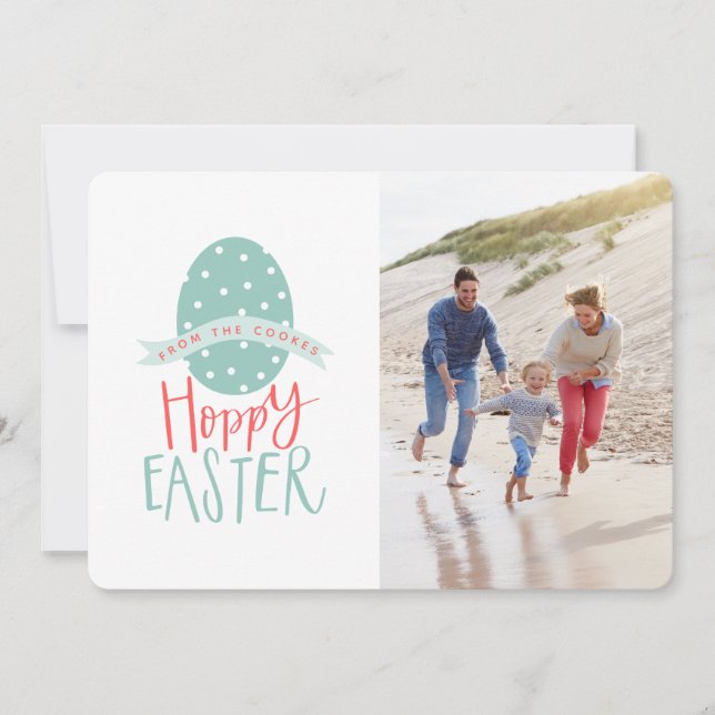 TARJETA FESTIVA HOPPY EASTER (Anverso)