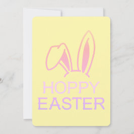 Tarjeta Festiva Hoppy Hare Pastel Easter Card