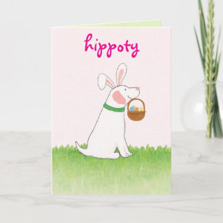 Tarjeta Festiva Hoppy Tails & Easter Trails Funny Goodog