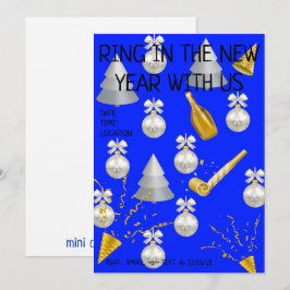 Tarjeta Festiva ¡Hora de Fiesta! (en blanco)