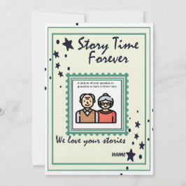 Tarjeta Festiva Hora de la historia para los abuelos