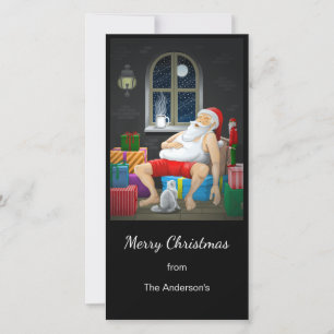 Tarjeta Festiva Hora del café en Nochebuena