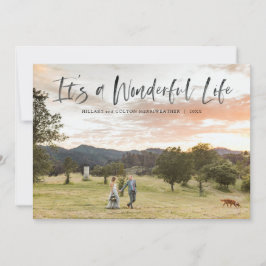 Tarjeta Festiva Horizontal Es una vida maravillosa Foto de sangría