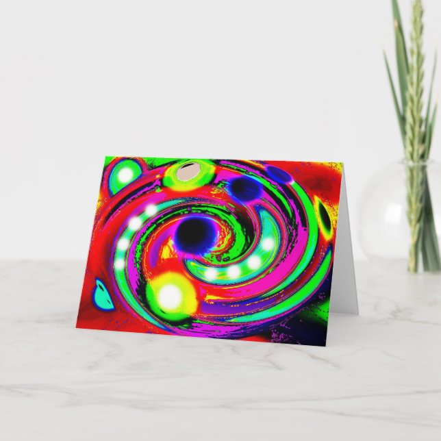 Tarjeta Festiva Horizonte de sucesos, omega (Anverso)