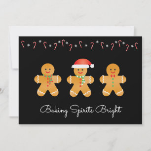 Tarjeta Festiva Horneando Espíritus Brillantes Hombres de Pan de J