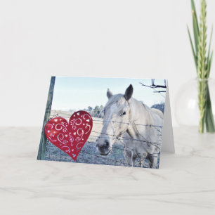 Tarjeta Festiva HORSE Valentine
