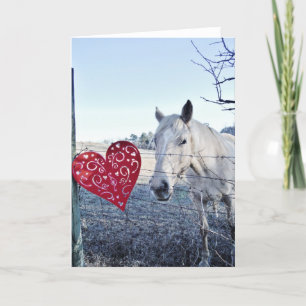 Tarjeta Festiva HORSE Valentine
