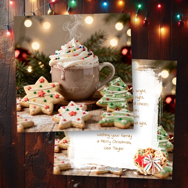 Tarjeta Festiva Hot Cocoa and Sugar Cookies | Christmas (Subido por el creador)
