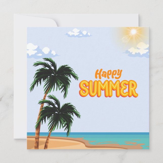 Tarjeta Festiva "Hot Fun in the Summer Time!" (Anverso)
