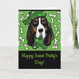 Tarjeta Festiva Hound Basset