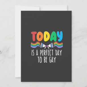 Tarjeta Festiva Hoy es el día perfecto para ser gay el mes del org