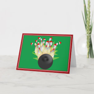 Tarjeta Festiva Huelga de bolos de los navidades