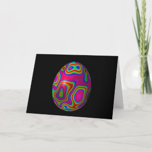 Tarjeta Festiva Huevo 5 de Psychadelic