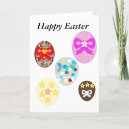 Tarjeta Festiva Huevo de Pascua Editable