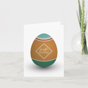 Tarjeta Festiva huevo de pascua feliz