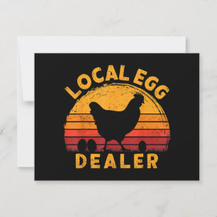 Tarjeta Festiva Huevo de pollo para granjeros de granjeros de huev