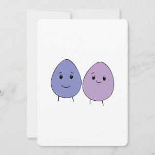 Tarjeta Festiva Huevos Cute de Pascua