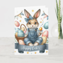 Tarjeta Festiva Huevos de conejo de Pascua
