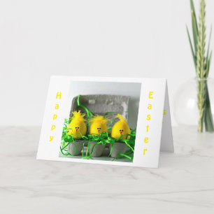 TARJETA FESTIVA HUEVOS DE ORIENTE DICEN FAMILIA/AMIGOS "FELIZ MÁS