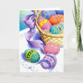 Tarjeta Festiva Huevos de Pascua