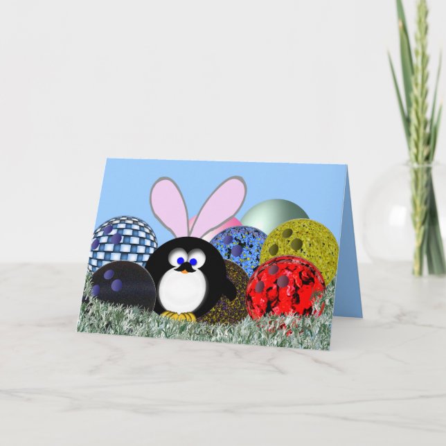 Tarjeta Festiva ¿Huevos de Pascua? (Anverso)