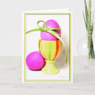 Tarjeta Festiva Huevos de Pascua