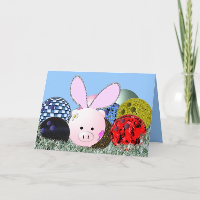 Tarjeta Festiva ¿Huevos de Pascua? (Anverso)
