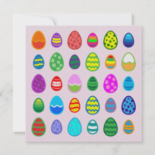 Tarjeta Festiva Huevos de Pascua