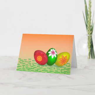 Tarjeta Festiva Huevos de Pascua